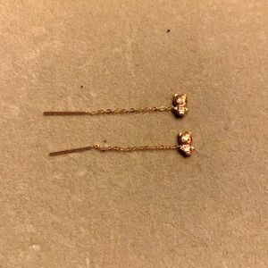 18K Gold Tictac Earring